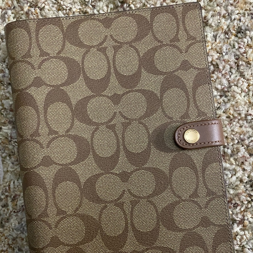 Coach notebook cover